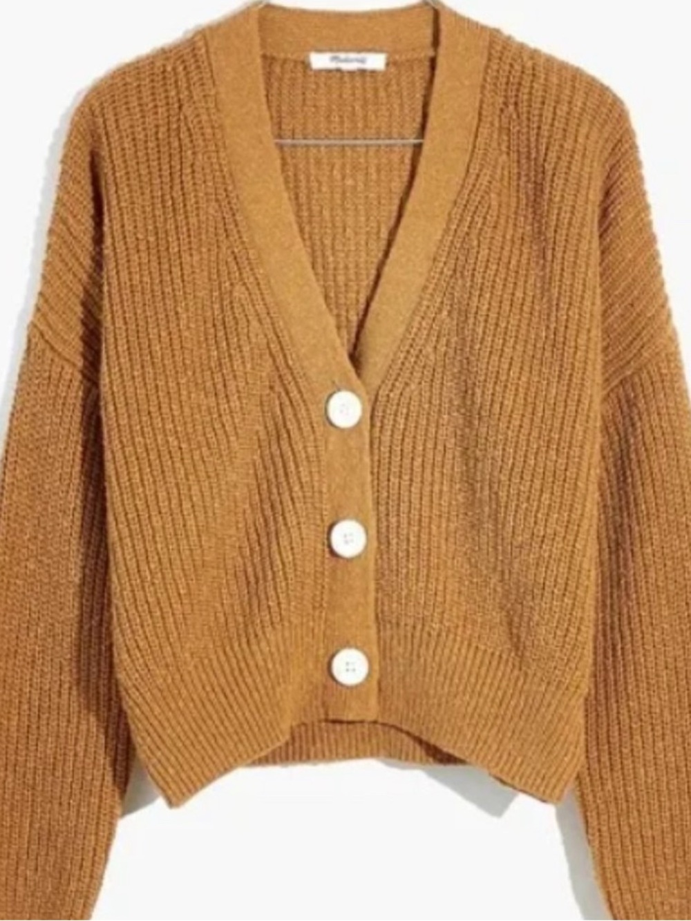 Madewell Greywood Cropped Cardigan Sweater